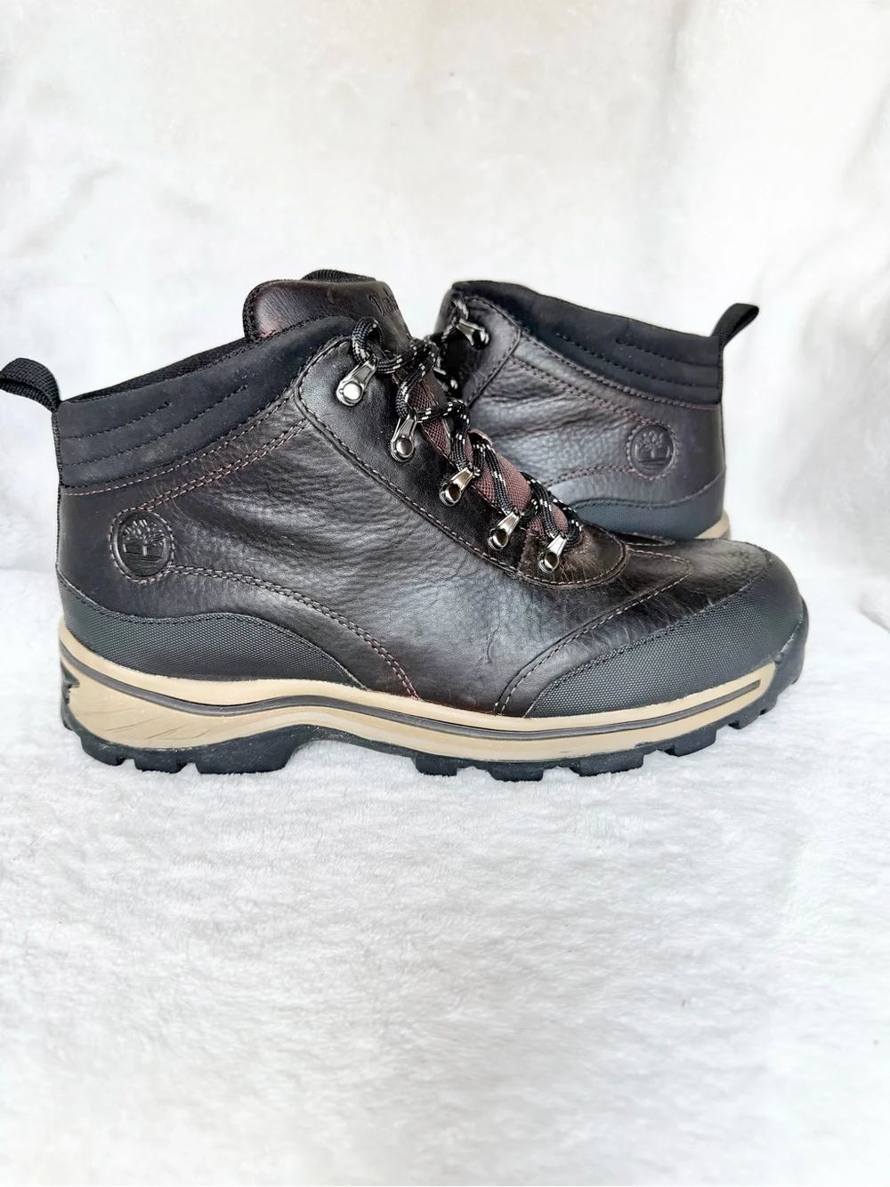 Timberland 22913 Brown Hiking Trail Ankle Boot Boy's Youth U.S. 6.5 / WMNS 8.